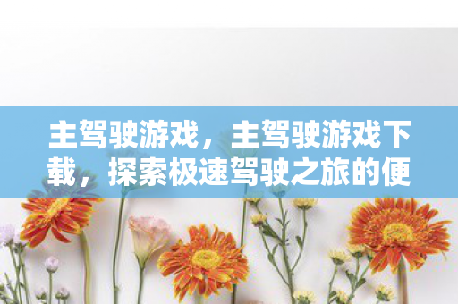 主驾驶游戏,主驾驶游戏下载,探索极速驾驶之旅的便捷入口 主驾驶游戏,主驾驶游戏下载,探索极速驾驶之旅的便捷入口