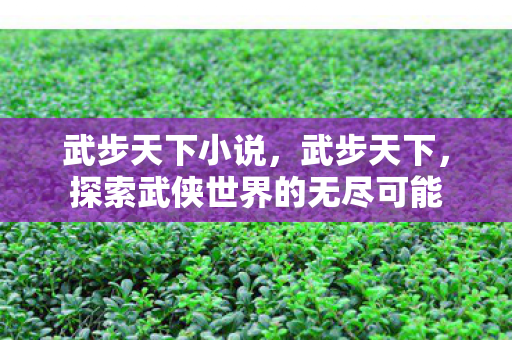 武步天下小说,武步天下,探索武侠世界的无尽可能 武步天下小说,武步天下,探索武侠世界的无尽可能