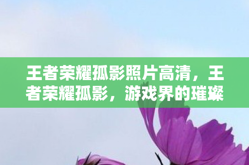 王者荣耀孤影照片高清,王者荣耀孤影,游戏界的璀璨之星 王者荣耀孤影照片高清,王者荣耀孤影,游戏界的璀璨之星