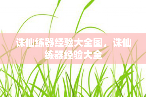 诛仙练器经验大全图,诛仙练器经验大全 诛仙练器经验大全图,诛仙练器经验大全