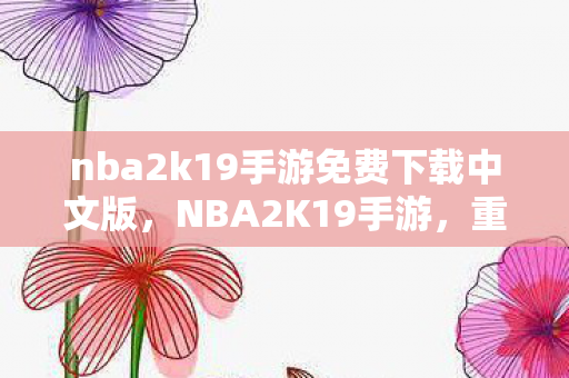 nba2k19手游免费下载中文版，NBA2K19手游，重塑篮球竞技的掌上传奇