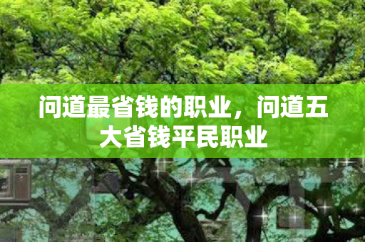问道最省钱的职业，问道五大省钱平民职业