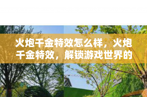 火炮千金特效怎么样,火炮千金特效,解锁游戏世界的华丽战斗 火炮千金特效怎么样,火炮千金特效,解锁游戏世界的华丽战斗