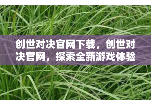 创世对决官网下载,创世对决官网,探索全新游戏体验的门户 创世对决官网下载,创世对决官网,探索全新游戏体验的门户