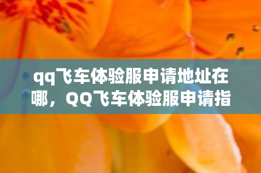 qq飞车体验服申请地址在哪,QQ飞车体验服申请指南,抢先体验,乐在其中 qq飞车体验服申请地址在哪,QQ飞车体验服申请指南,抢先体验,乐在其中