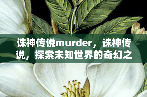 诛神传说murder,诛神传说,探索未知世界的奇幻之旅 诛神传说murder,诛神传说,探索未知世界的奇幻之旅