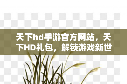 天下hd手游官方网站,天下HD礼包,解锁游戏新世界的钥匙 天下hd手游官方网站,天下HD礼包,解锁游戏新世界的钥匙