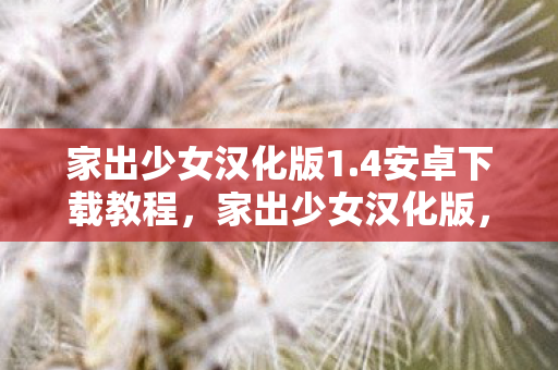家出少女汉化版1.4安卓下载教程,家出少女汉化版,探索未知世界的浪漫之旅 家出少女汉化版1.4安卓下载教程,家出少女汉化版,探索未知世界的浪漫之旅