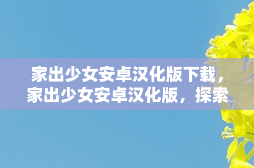 家出少女安卓汉化版下载，家出少女安卓汉化版，探索浪漫与冒险的奇妙之旅