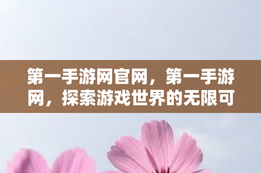 第一手游网官网，第一手游网，探索游戏世界的无限可能