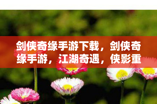 剑侠奇缘手游下载，剑侠奇缘手游，江湖奇遇，侠影重重