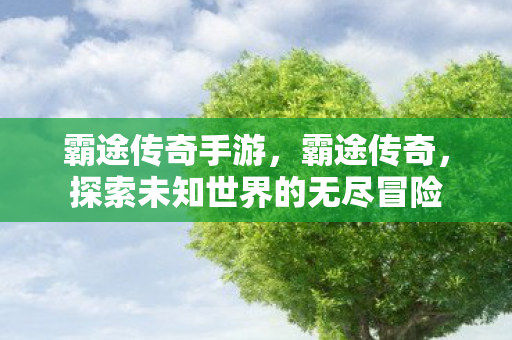 霸途传奇手游,霸途传奇,探索未知世界的无尽冒险 霸途传奇手游,霸途传奇,探索未知世界的无尽冒险