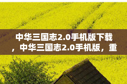 中华三国志2.0手机版下载,中华三国志2.0手机版,重塑经典,掌中三国 中华三国志2.0手机版下载,中华三国志2.0手机版,重塑经典,掌中三国