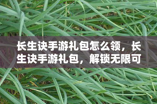 长生诀手游礼包怎么领,长生诀手游礼包,解锁无限可能的神秘钥匙 长生诀手游礼包怎么领,长生诀手游礼包,解锁无限可能的神秘钥匙