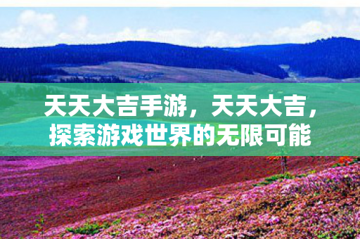 天天大吉手游，天天大吉，探索游戏世界的无限可能