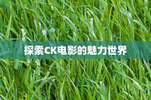 探索CK电影的魅力世界 探索CK电影的魅力世界