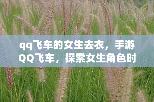 qq飞车的女生去衣,手游QQ飞车,探索女生角色时尚潮流 qq飞车的女生去衣,手游QQ飞车,探索女生角色时尚潮流