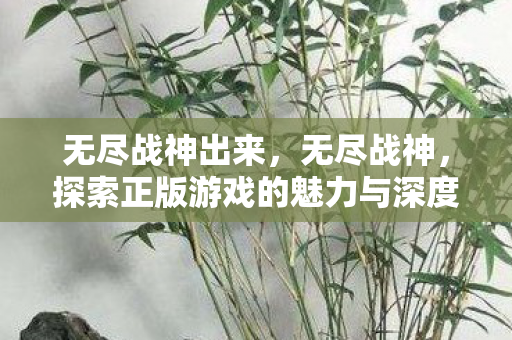 探索正版游戏的魅力与深度图片