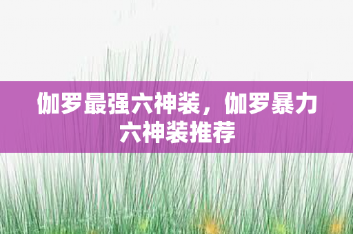 伽罗暴力六神装推荐图片