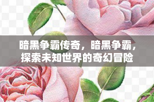 暗黑争霸传奇，暗黑争霸，探索未知世界的奇幻冒险