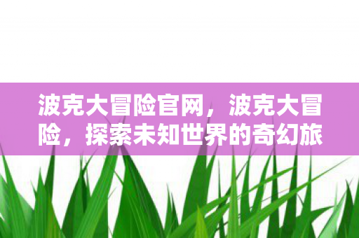 波克大冒险官网,波克大冒险,探索未知世界的奇幻旅程 波克大冒险官网,波克大冒险,探索未知世界的奇幻旅程