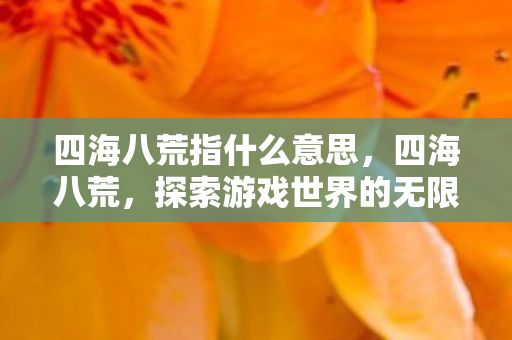 四海八荒指什么意思，四海八荒，探索游戏世界的无限可能