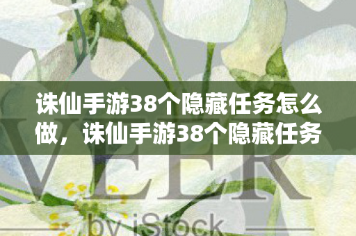 诛仙手游38个隐藏任务怎么做图片