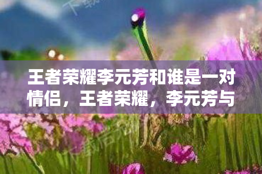 王者荣耀李元芳和谁是一对情侣，王者荣耀，李元芳与狄仁杰的深厚羁绊