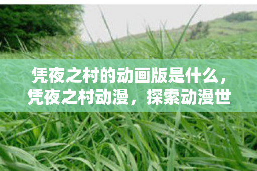 凭夜之村的动画版是什么,凭夜之村动漫,探索动漫世界的奇妙之旅 凭夜之村的动画版是什么,凭夜之村动漫,探索动漫世界的奇妙之旅