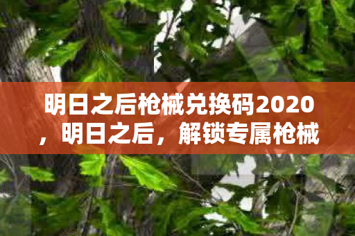 明日之后枪械兑换码2020,明日之后,解锁专属枪械,畅享射击乐趣 明日之后枪械兑换码2020,明日之后,解锁专属枪械,畅享射击乐趣