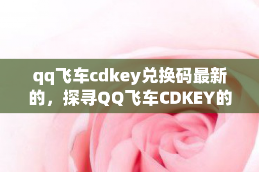 qq飞车cdkey兑换码最新的，探寻QQ飞车CDKEY的神秘世界，解锁速度与激情的钥匙