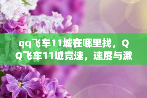 qq飞车11城在哪里找,QQ飞车11城竞速,速度与激情的碰撞 qq飞车11城在哪里找,QQ飞车11城竞速,速度与激情的碰撞