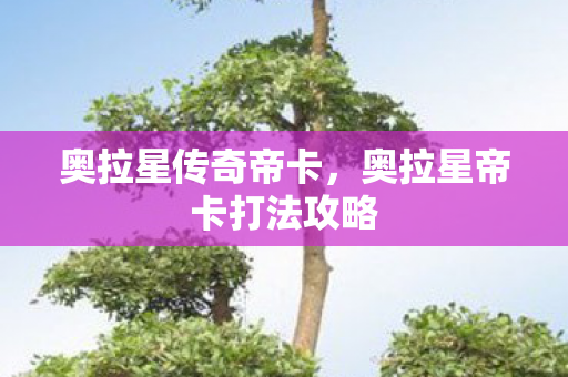 奥拉星传奇帝卡,奥拉星帝卡打法攻略 奥拉星传奇帝卡,奥拉星帝卡打法攻略