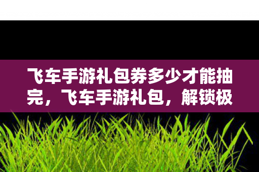 飞车手游礼包券多少才能抽完,飞车手游礼包,解锁极速驾驶之旅的钥匙 飞车手游礼包券多少才能抽完,飞车手游礼包,解锁极速驾驶之旅的钥匙