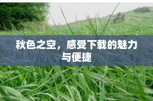 秋色之空,感受下载的魅力与便捷 秋色之空,感受下载的魅力与便捷