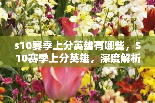 s10赛季上分英雄有哪些,S10赛季上分英雄,深度解析狂暴之心凯南 s10赛季上分英雄有哪些,S10赛季上分英雄,深度解析狂暴之心凯南