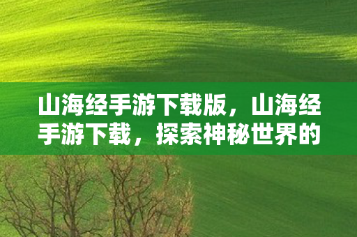 山海经手游下载版，山海经手游下载，探索神秘世界的奇妙之旅