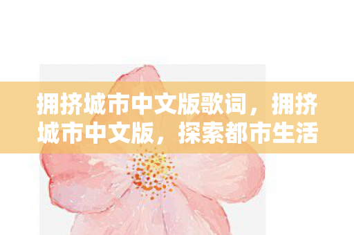 拥挤城市中文版歌词，拥挤城市中文版，探索都市生活的另一面