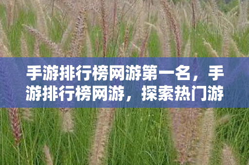 手游排行榜网游第一名,手游排行榜网游,探索热门游戏的魅力与未来 手游排行榜网游第一名,手游排行榜网游,探索热门游戏的魅力与未来