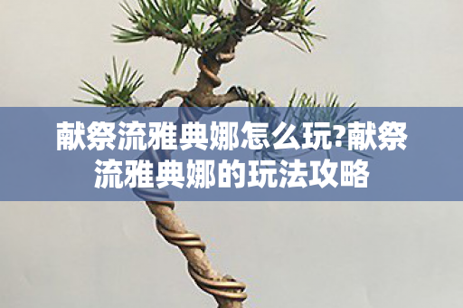 献祭流雅典娜怎么玩?献祭流雅典娜的玩法攻略 献祭流雅典娜怎么玩?献祭流雅典娜的玩法攻略