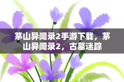 茅山异闻录2手游下载,茅山异闻录2,古墓迷踪 茅山异闻录2手游下载,茅山异闻录2,古墓迷踪