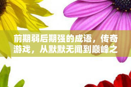 前期弱后期强的成语,传奇游戏,从默默无闻到巅峰之旅 前期弱后期强的成语,传奇游戏,从默默无闻到巅峰之旅