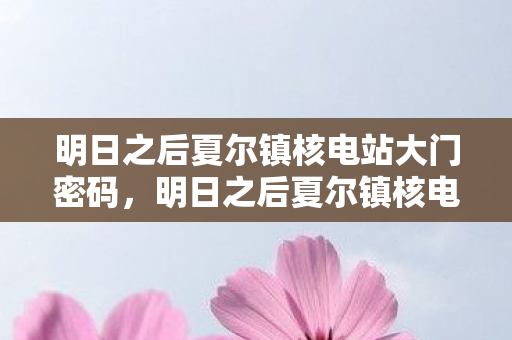 明日之后夏尔镇核电站大门密码,明日之后夏尔镇核电站,探索未知的挑战与机遇 明日之后夏尔镇核电站大门密码,明日之后夏尔镇核电站,探索未知的挑战与机遇