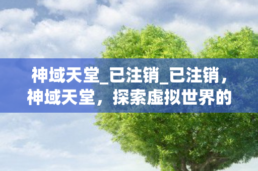 神域天堂_已注销_已注销,神域天堂,探索虚拟世界的无限可能 神域天堂_已注销_已注销,神域天堂,探索虚拟世界的无限可能
