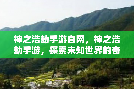 神之浩劫手游官网，神之浩劫手游，探索未知世界的奇妙之旅