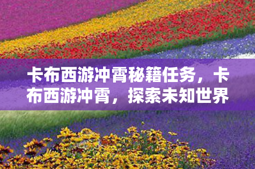 卡布西游冲霄秘籍任务,卡布西游冲霄,探索未知世界的奇妙之旅 卡布西游冲霄秘籍任务,卡布西游冲霄,探索未知世界的奇妙之旅
