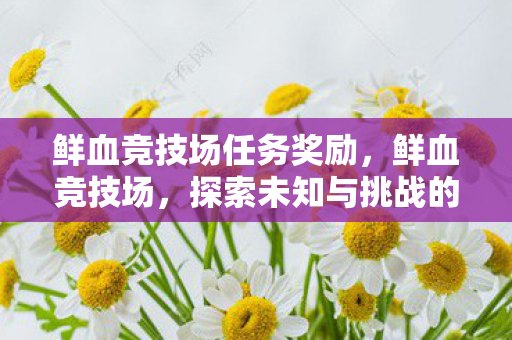 鲜血竞技场任务奖励,鲜血竞技场,探索未知与挑战的极限 鲜血竞技场任务奖励,鲜血竞技场,探索未知与挑战的极限