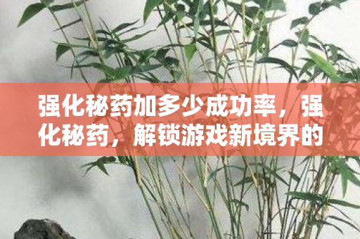 强化秘药加多少成功率,强化秘药,解锁游戏新境界的神奇药剂 强化秘药加多少成功率,强化秘药,解锁游戏新境界的神奇药剂