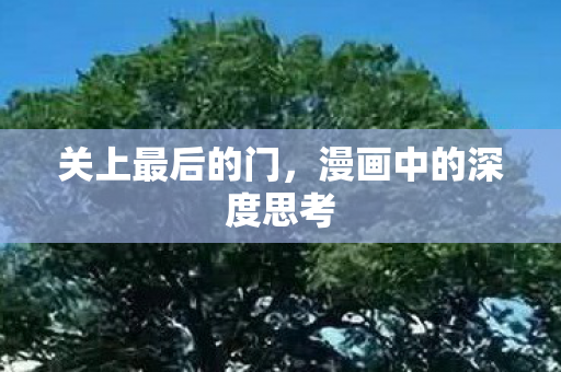 关上最后的门，漫画中的深度思考