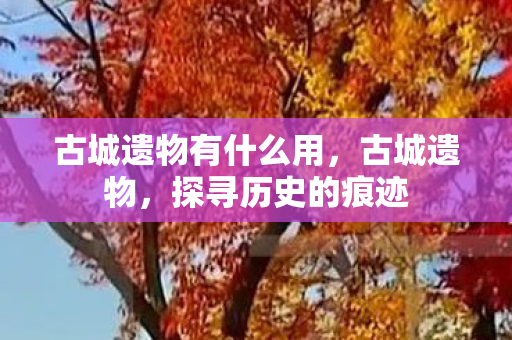 古城遗物有什么用，古城遗物，探寻历史的痕迹